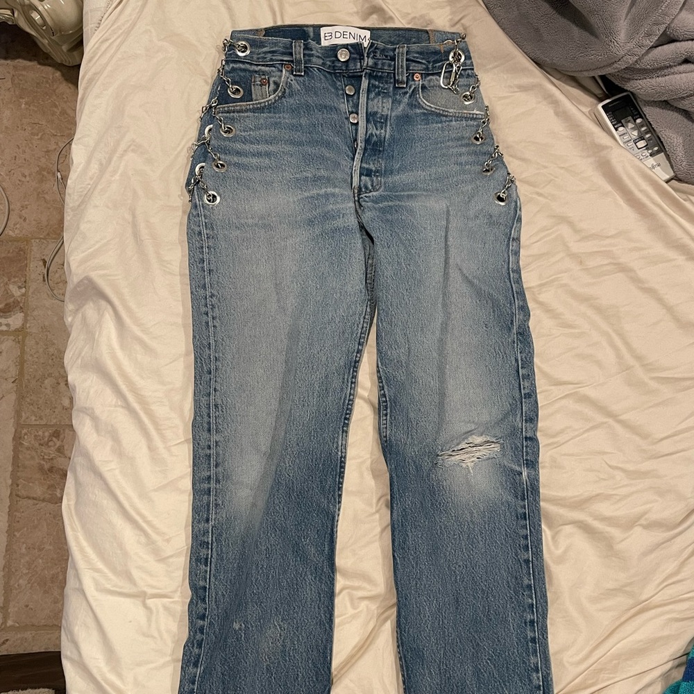 EB DENIM VINTAGE CHAIN PANTS/JEANS